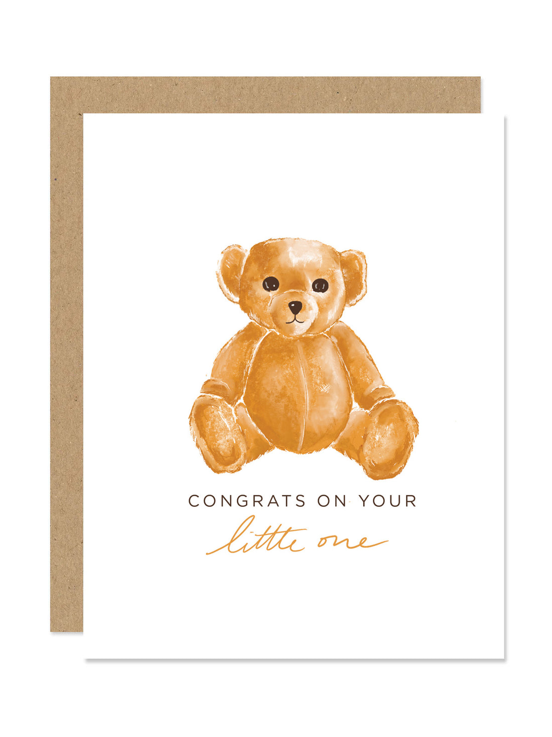 Teddy Bear Baby Congrats Card