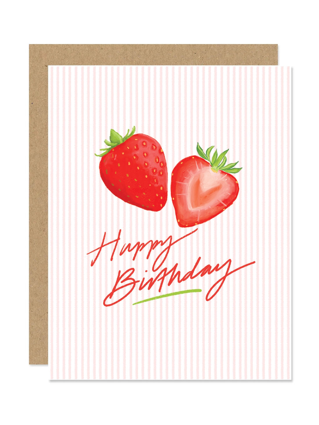 Strawberry Happy Birthday Card