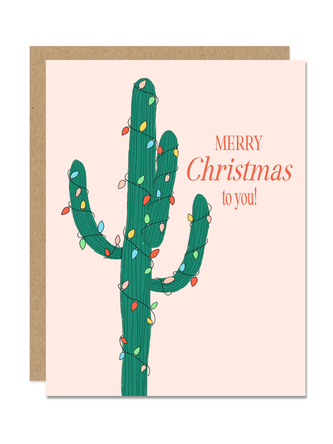 Cactus Merry Christmas Card