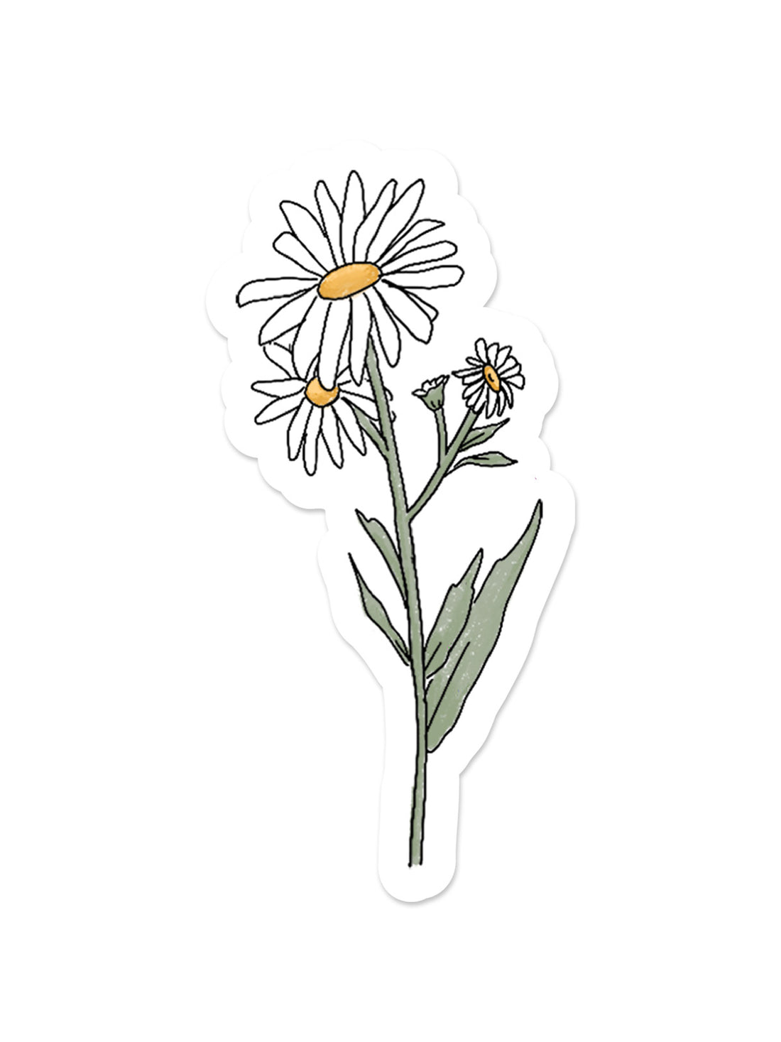 Daisy Vinyl Sticker