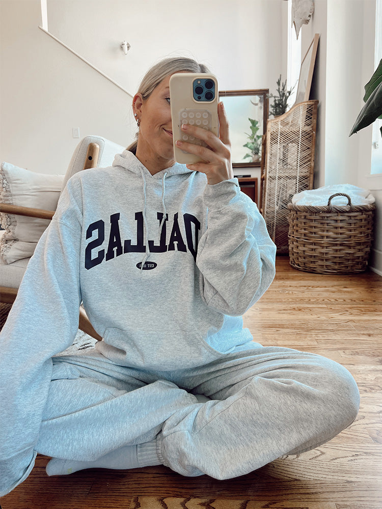 Dallas Hoodie - Gray & Navy