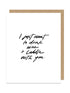Drink Wine and Cuddle Card