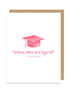 Pink Grad Card