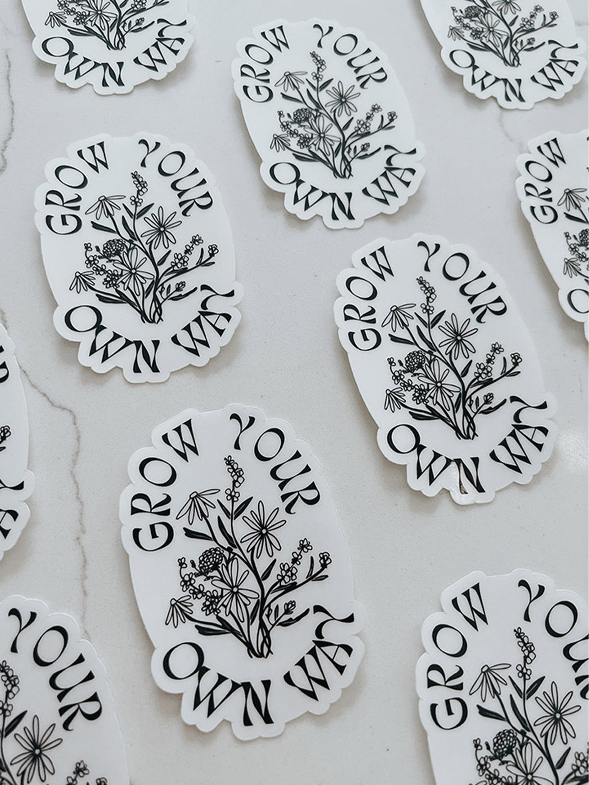 Grow Your Own Way Vinyl Sticker
