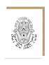 Hamsa Life is Tough Card