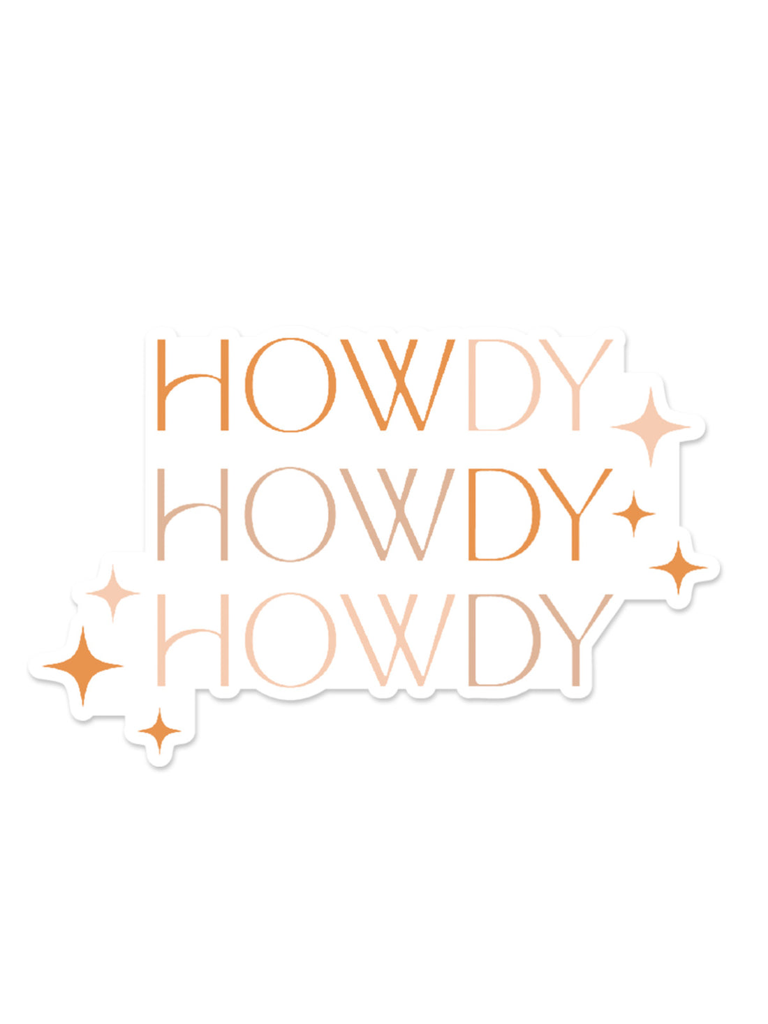 Howdy Vinyl Sticker
