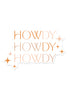 Howdy Vinyl Sticker