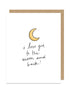 Moon and Back Card