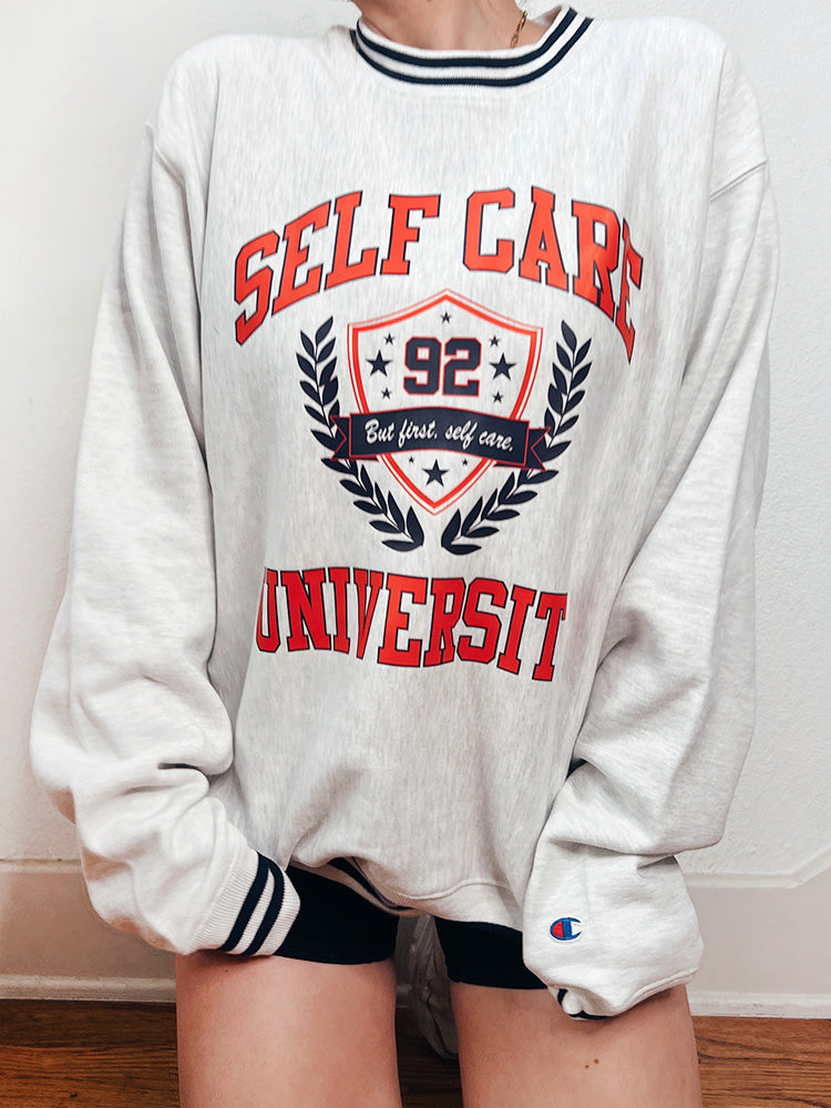 Self Care University Crewneck Sweatshirt