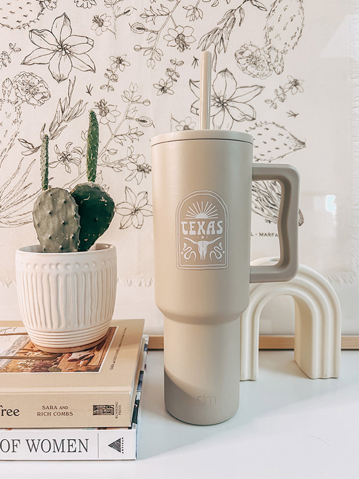 Texas Vinyl Sticker - White