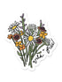 Wild + Free Flower Vinyl Sticker