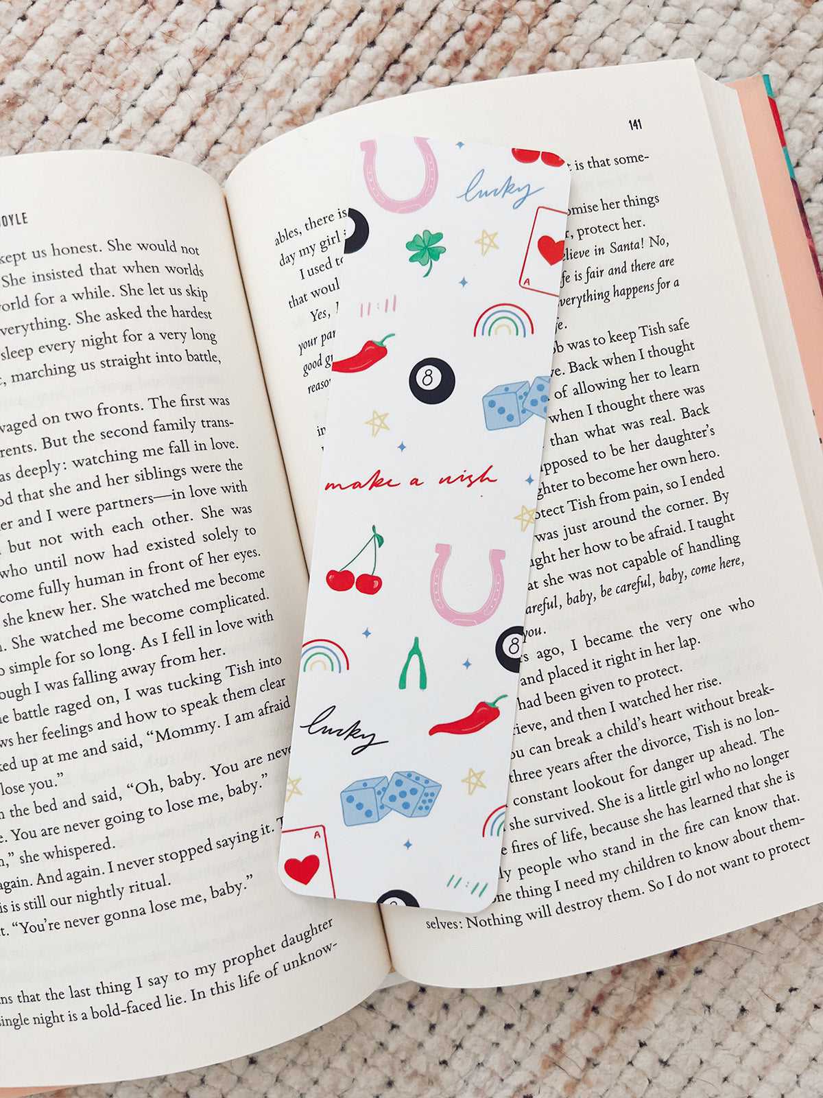 Lucky Bookmark - "Make A Wish"