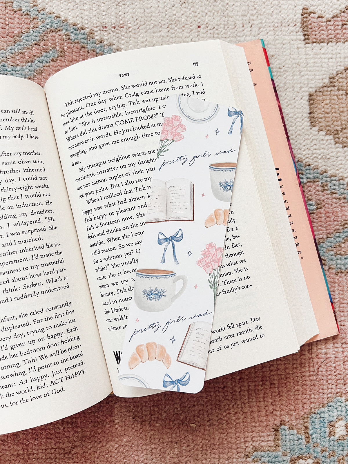 Whimsy Bookmark - "Pretty Girls Read"