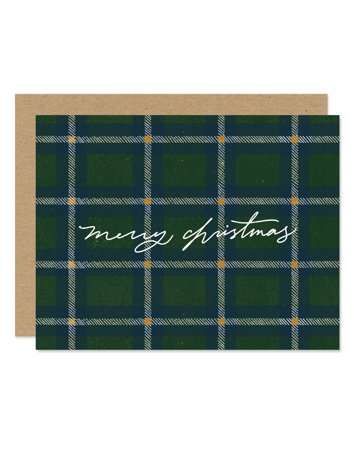 Plaid Merry Christmas Card