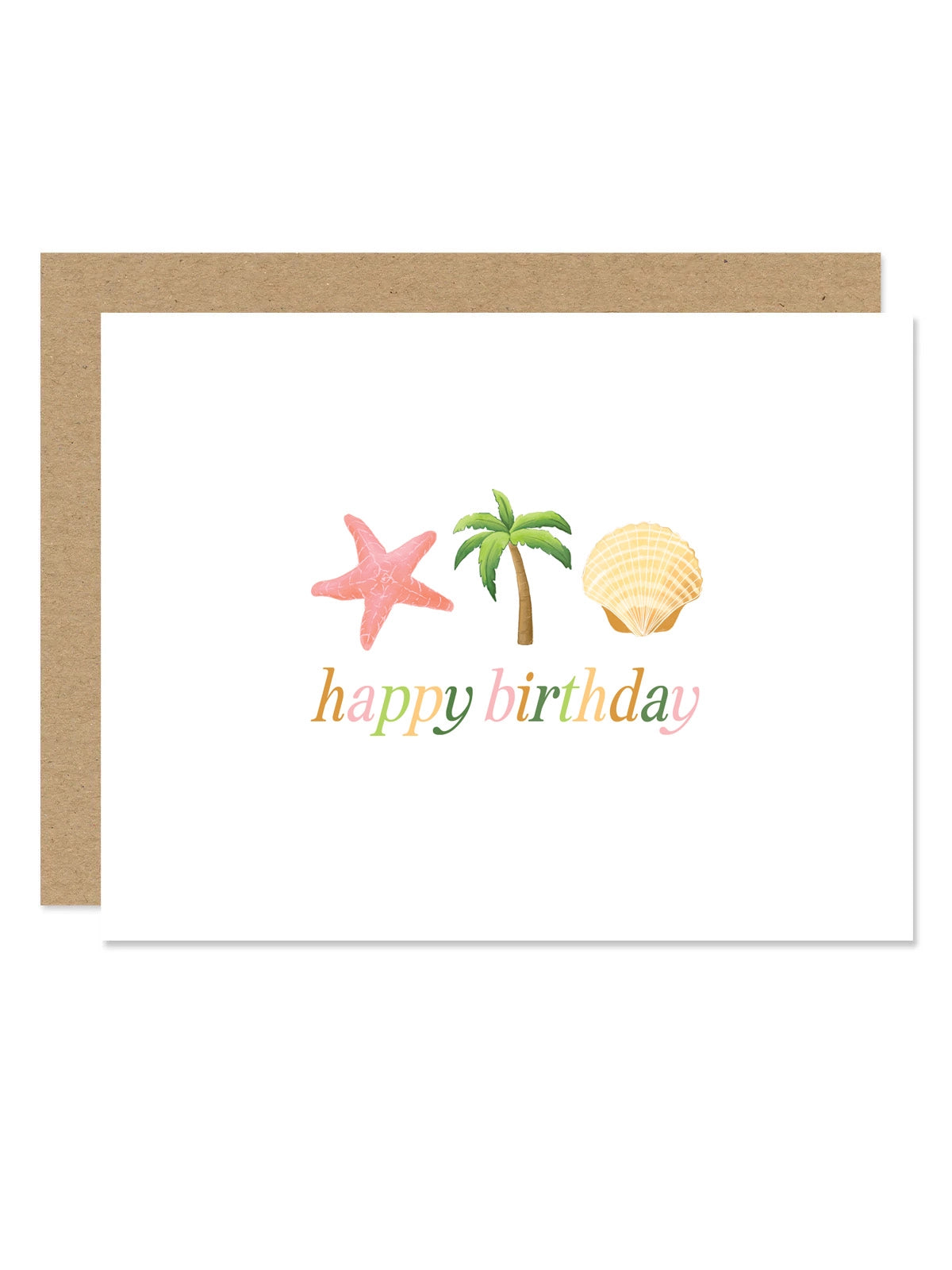 Beach Happy Birthday Card