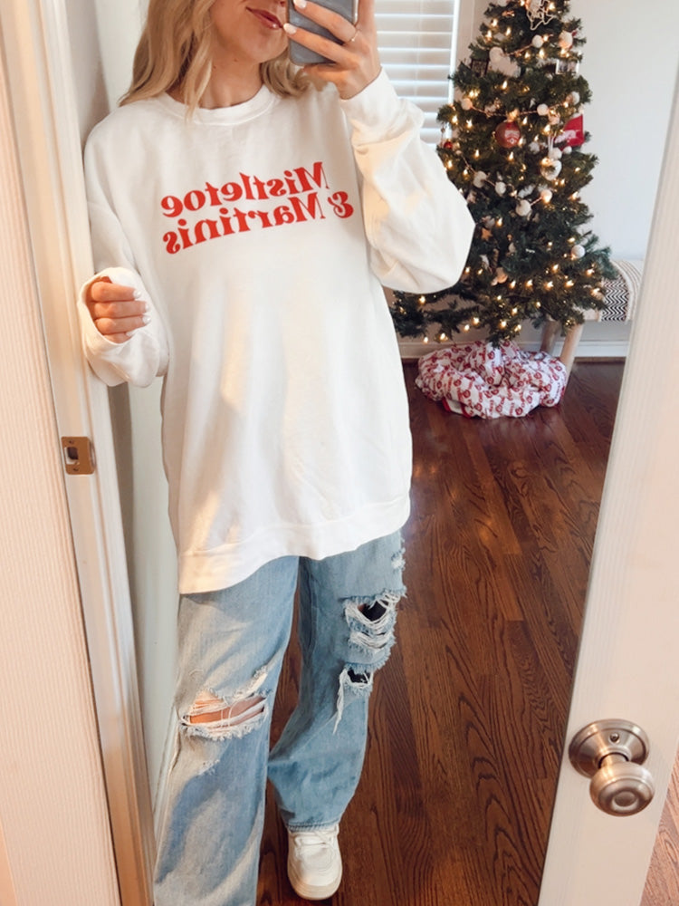 Mistletoe & Martinis Sweatshirt