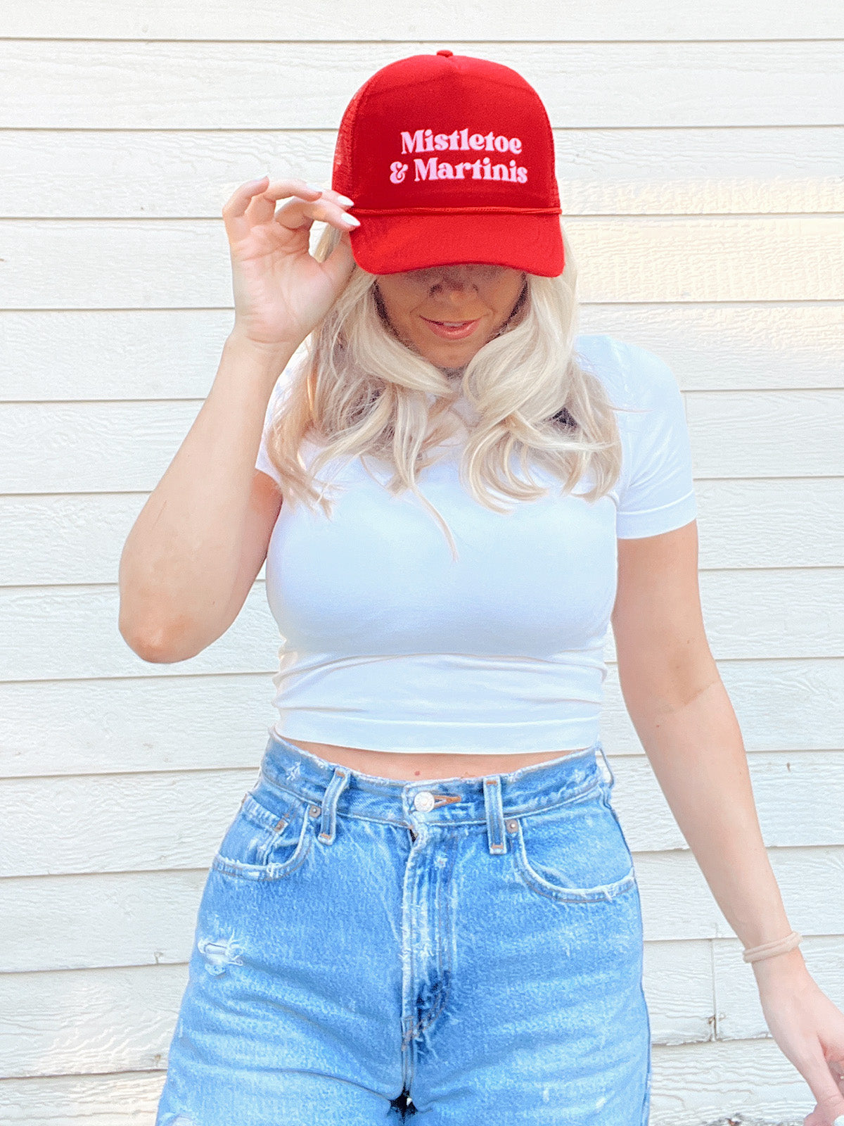 Mistletoe & Martinis Foam Trucker Hat