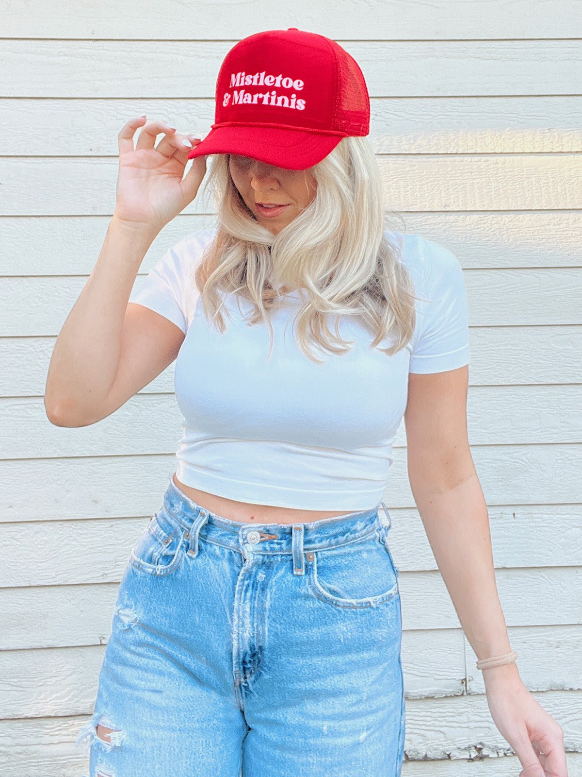 Mistletoe & Martinis Foam Trucker Hat