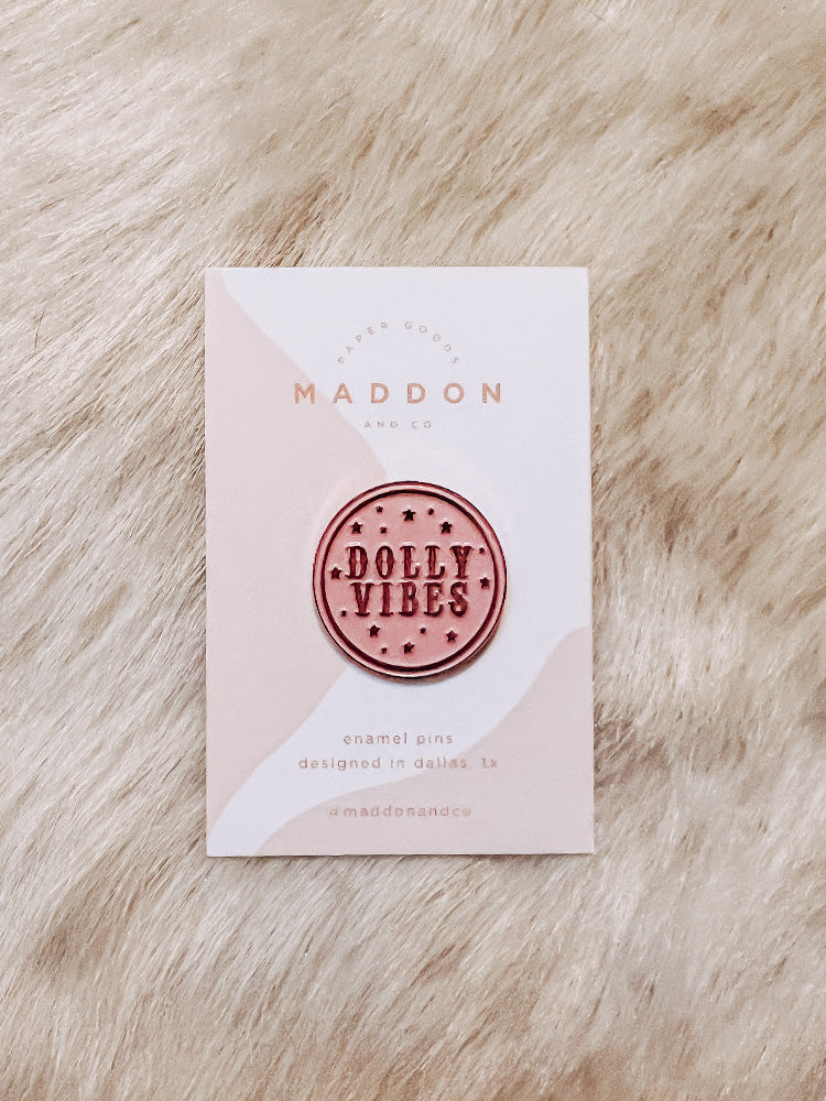 Dolly Vibes Enamel Pin