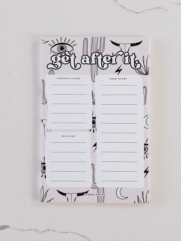 Get After It Notepad