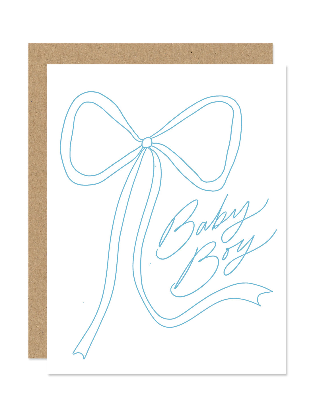 Baby Boy Bow Card