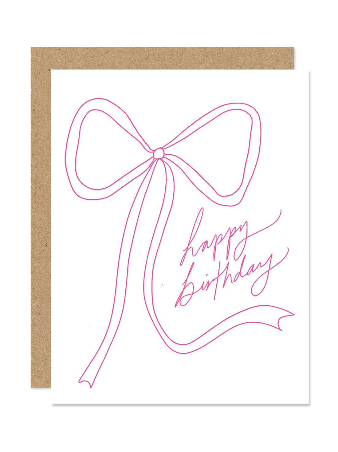 Bow Happy Birthday Card