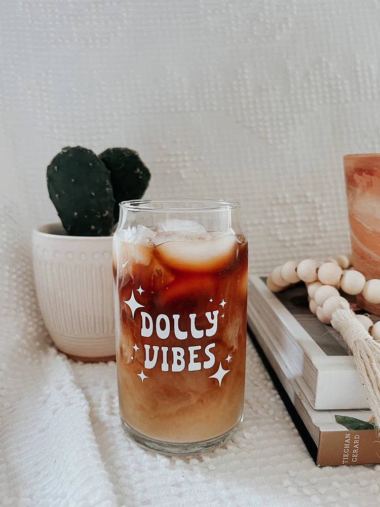 Dolly Vibes Glass Cup