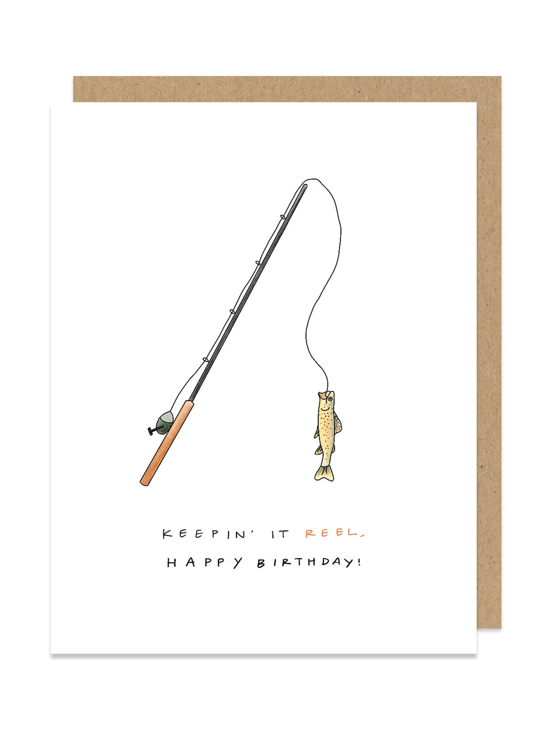 Fishing Happy Birthday Card