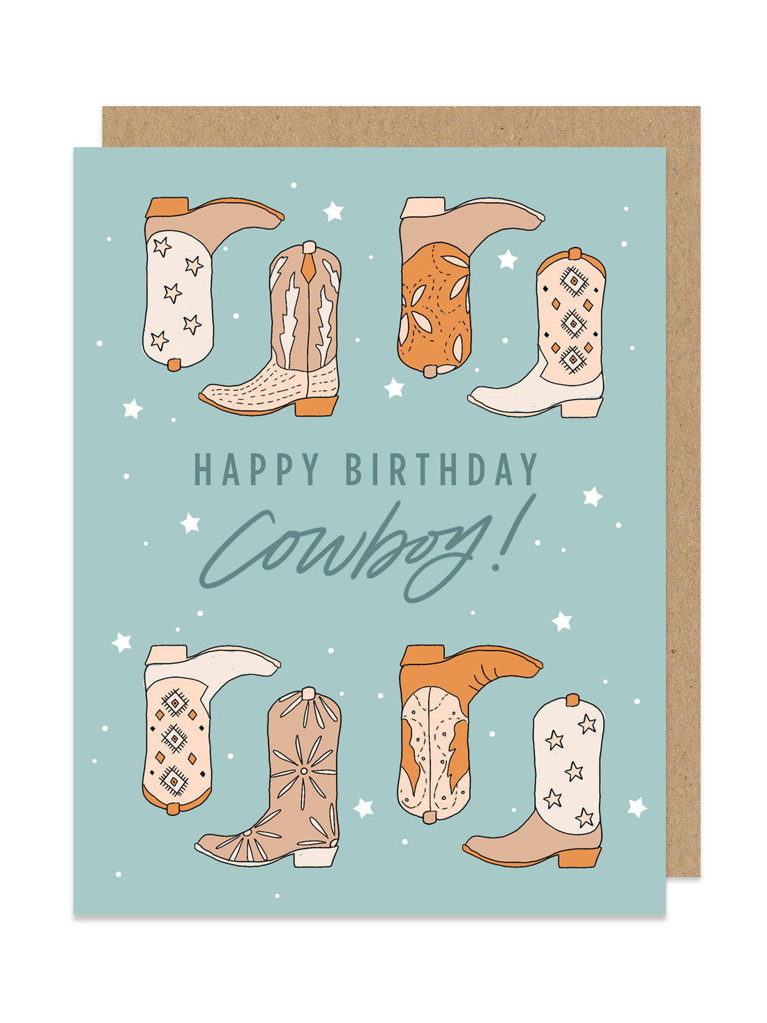 Happy Birthday Cowboy Card