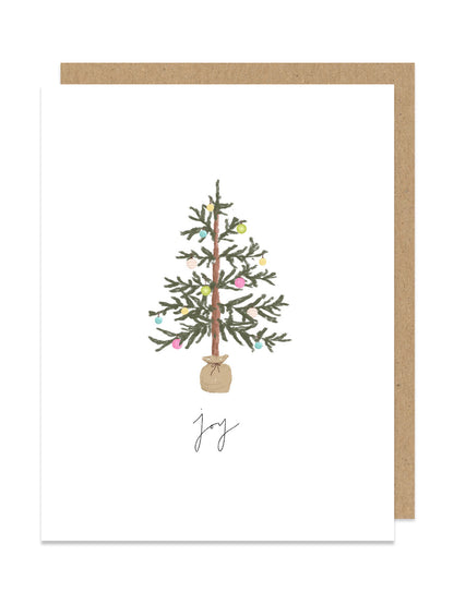 Joy Christmas Tree Card