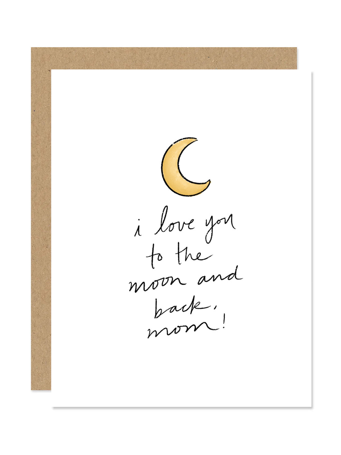 Moon and Back Mom Card