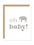 Oh Baby Elephant Card
