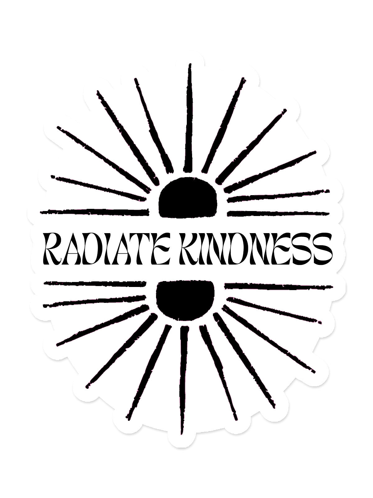 Radiate Kindness Vinyl Sticker