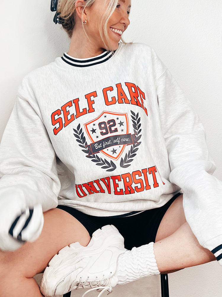 Self Care University Crewneck Sweatshirt