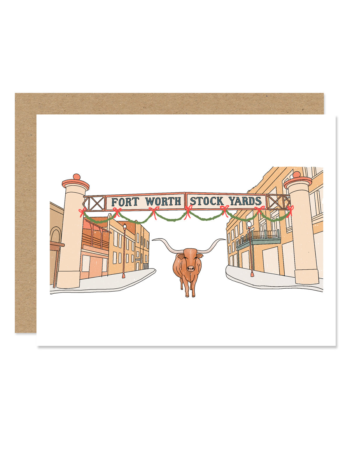 Fort Worth Stockyards Christmas Card