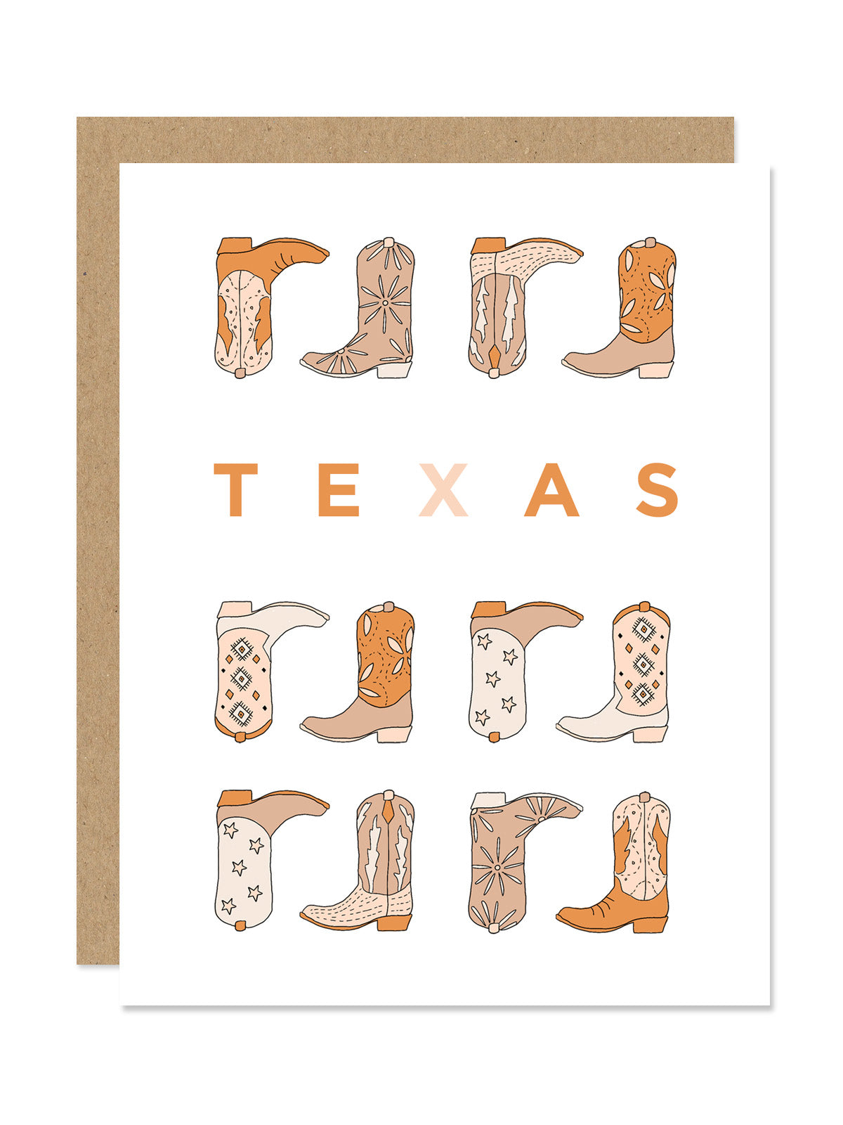 Texas Boots Card