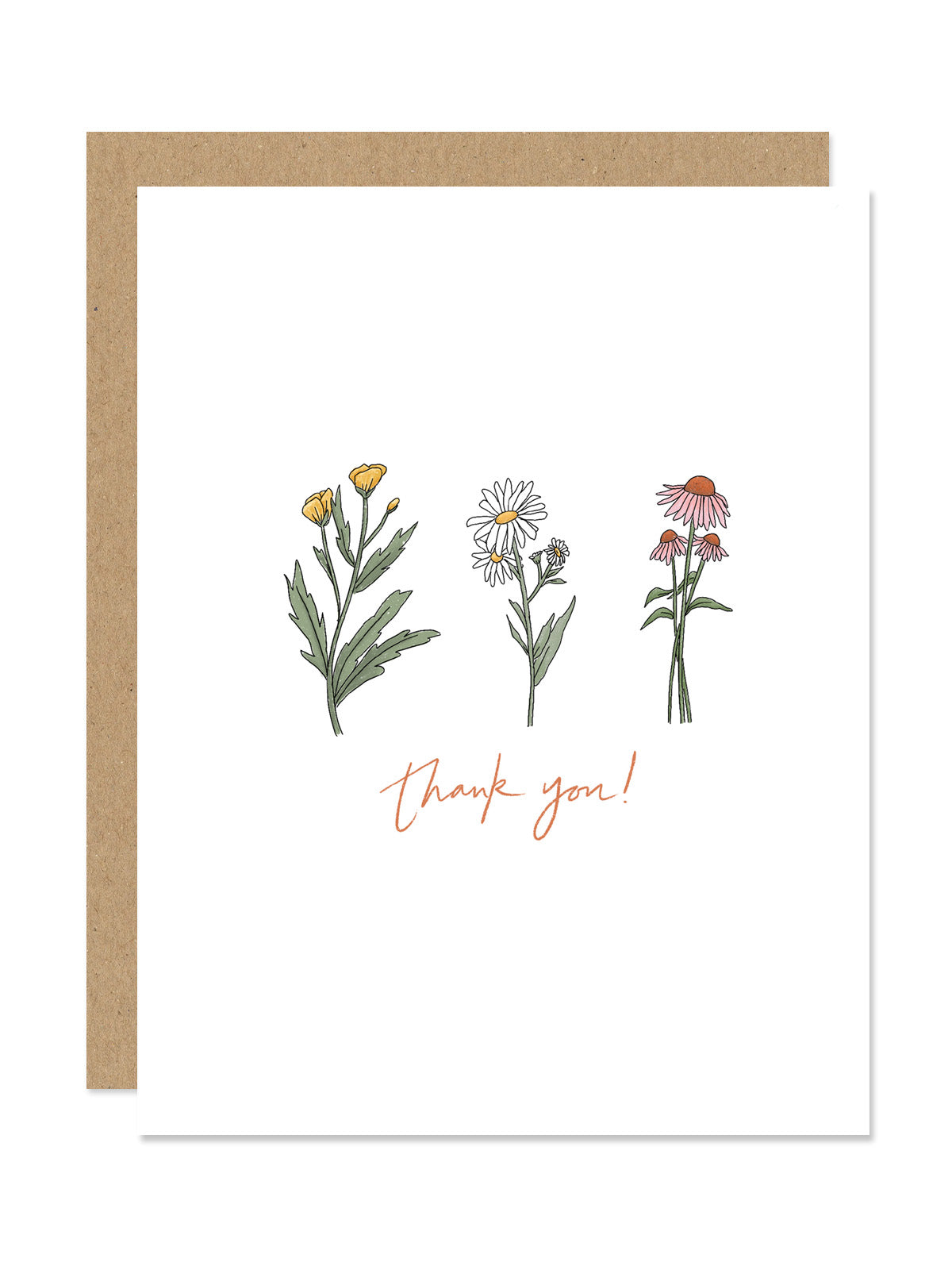 Thank You Wildflower Card