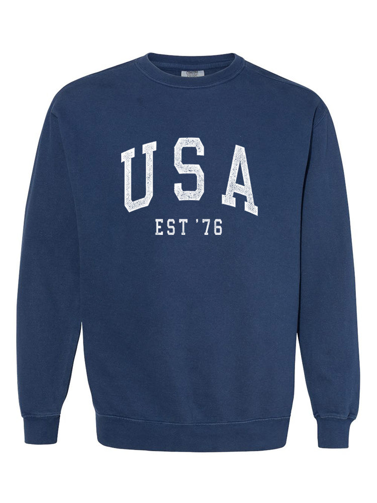 USA Crewneck Sweatshirt - Navy