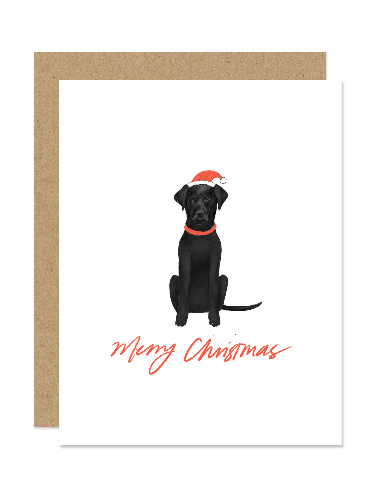 Dog Merry Christmas Card