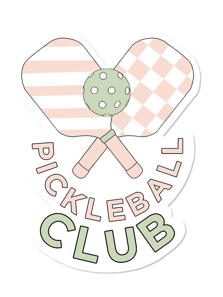 Pickleball Club Vinyl Sticker