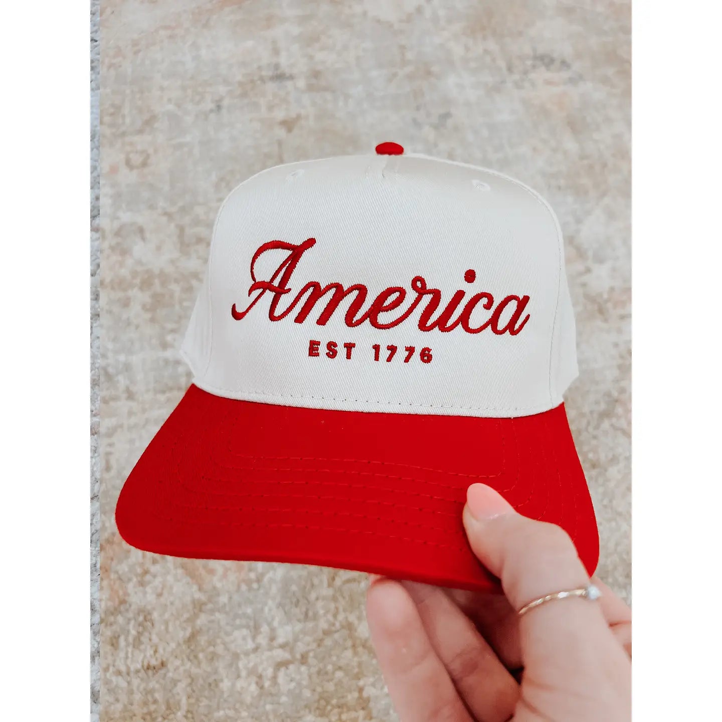 America Hat - Embroidered