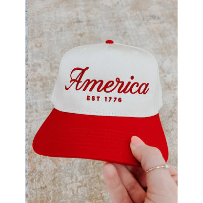 America Hat - Embroidered