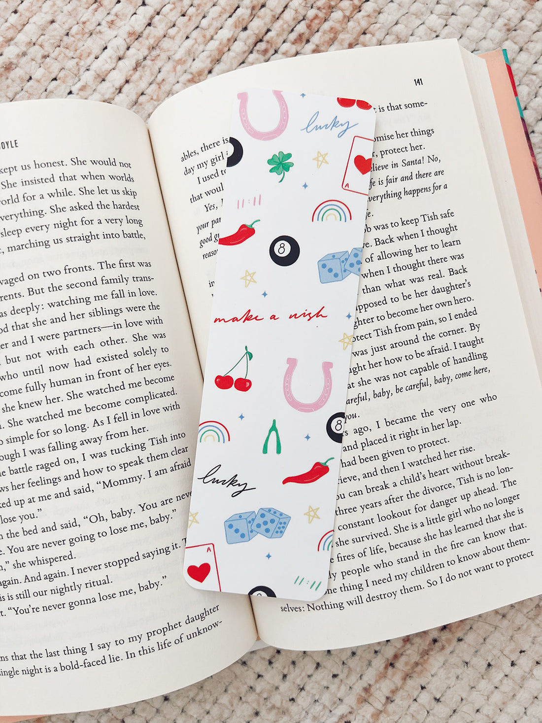 Lucky Bookmark - "Make A Wish"