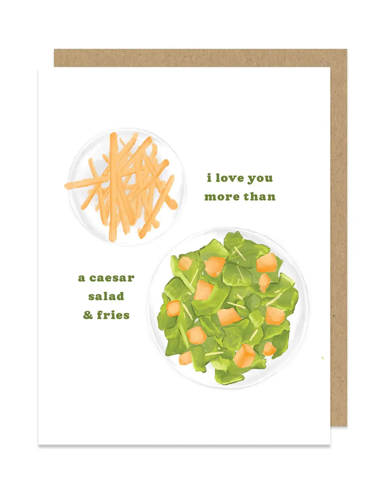Ceasar Salad &amp; Fries Card