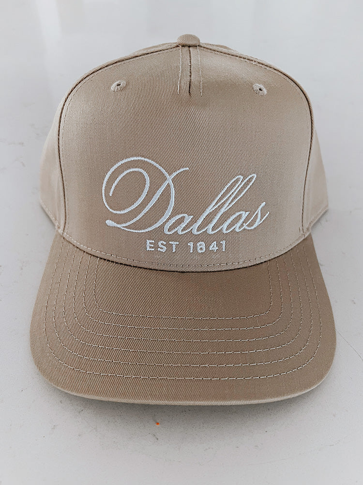 Embroidered Dallas Hat - Tan