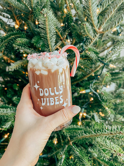 Dolly Vibes Glass Cup