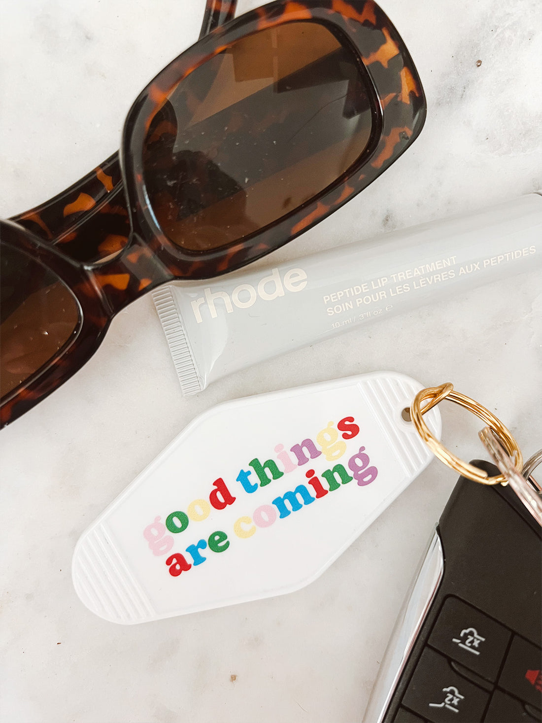 Good Things Are Coming Keychain