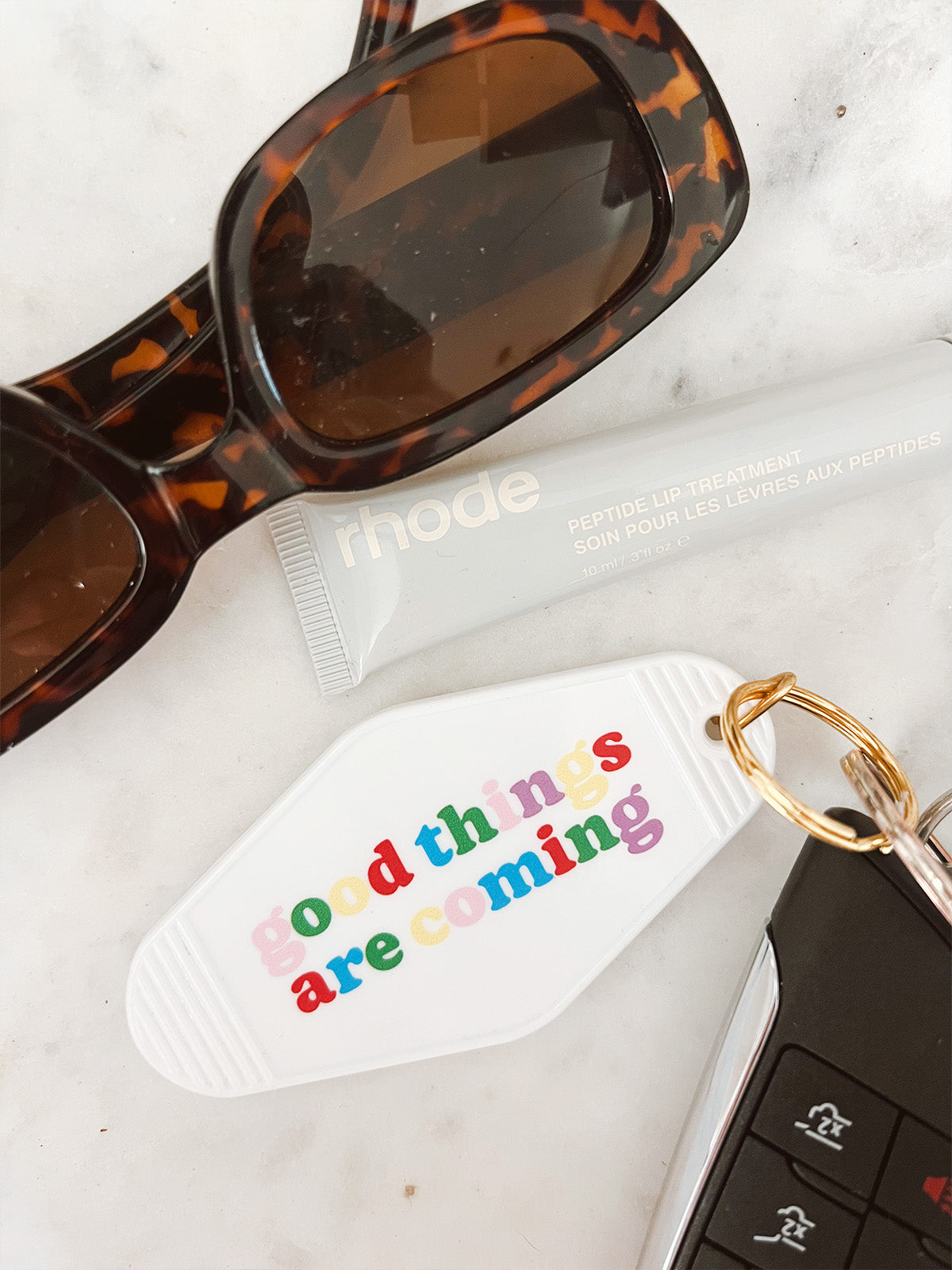 Good Things Are Coming Keychain