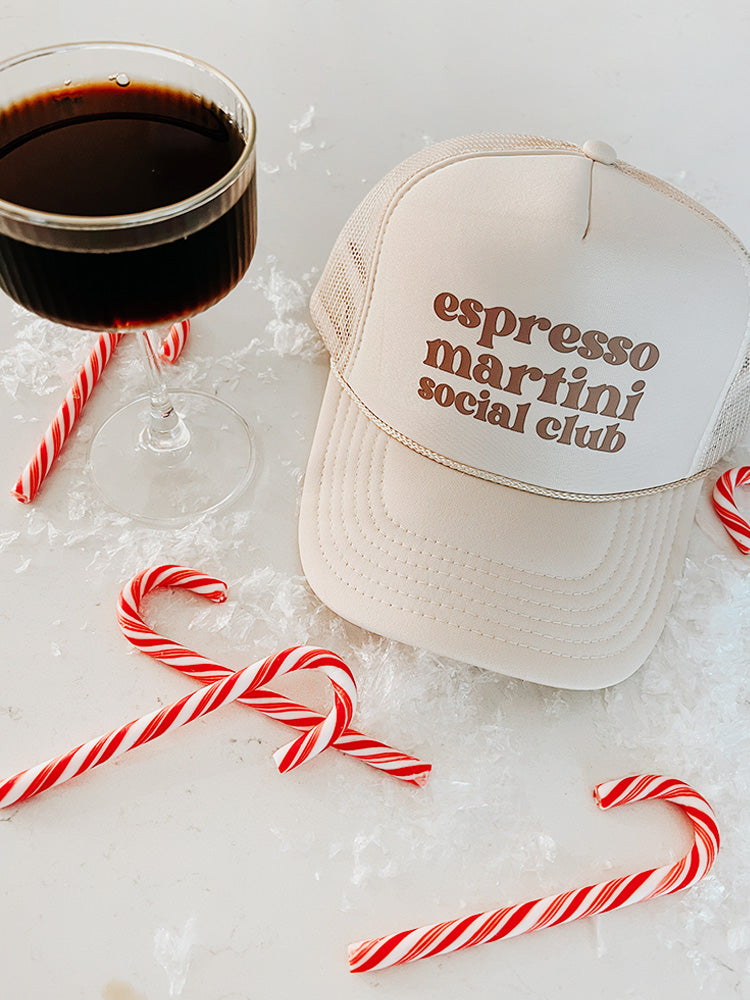 Espresso Martini Social Club Foam Trucker Hat