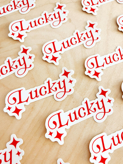 Lucky Vinyl Sticker